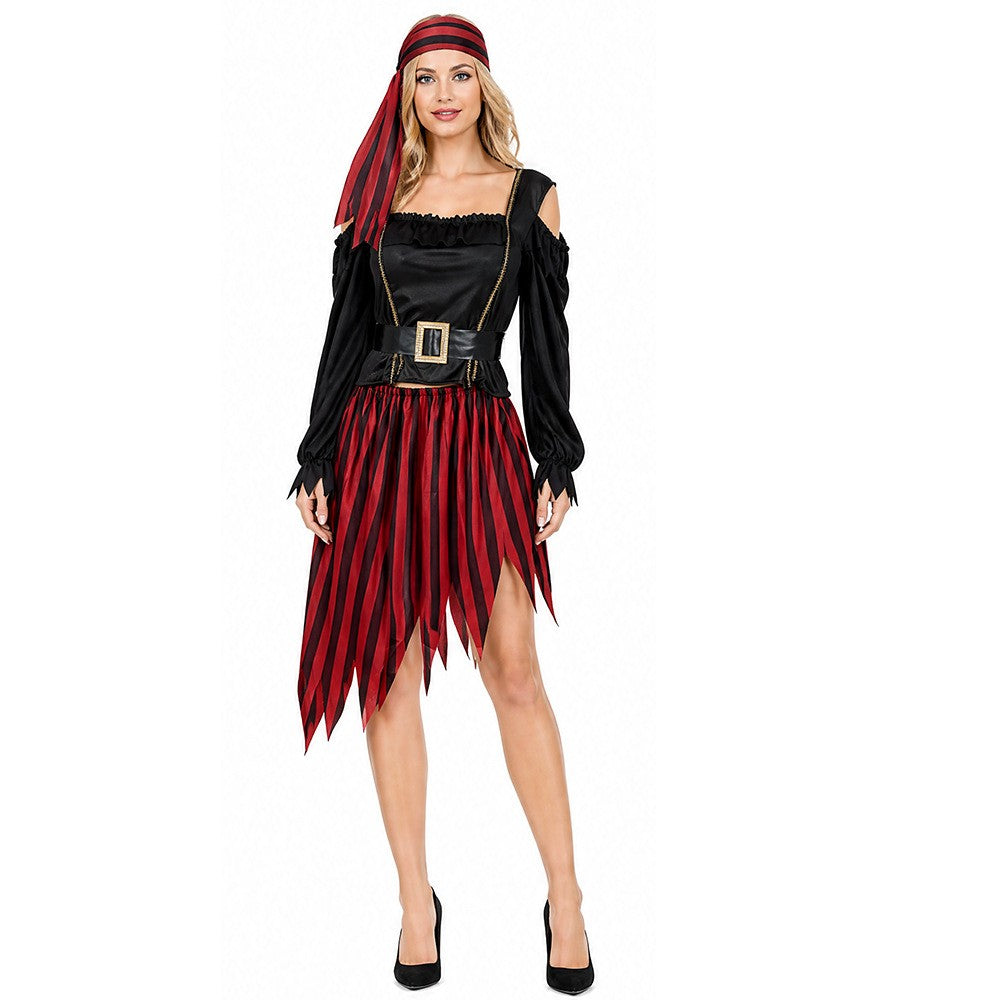 Adult Vintage Pirate Cosplay Full Set Gothic Party Costume For Masquerade Carnival Stage Theme Photoshoot Halloween Cosplay