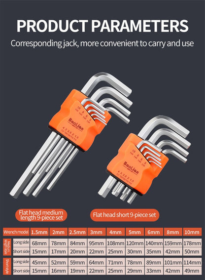 Conjunto de 9 Chaves Torx Estrela, Kit de Chaves Allen, Chave Hexagonal, Chave de Boca em Flor de Ameixa, Chave de Fenda Estrela Tipo L com Ponta Dupla, Ferramenta Manual de Reparo