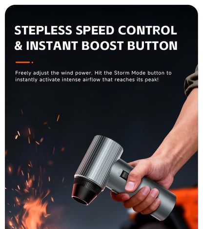 ADINKAM Upgraded Stepless High-Efficient Jet Fan Blower OEM-Style 500g Wind Pressure Super Power Car House PC Cleaning Tools