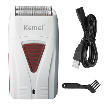 Original Kemei Finishing Fade Rechargeable Electric Shaver Hair Beard Cleaning Electric Razor For Men Bald Head Shaving Machine