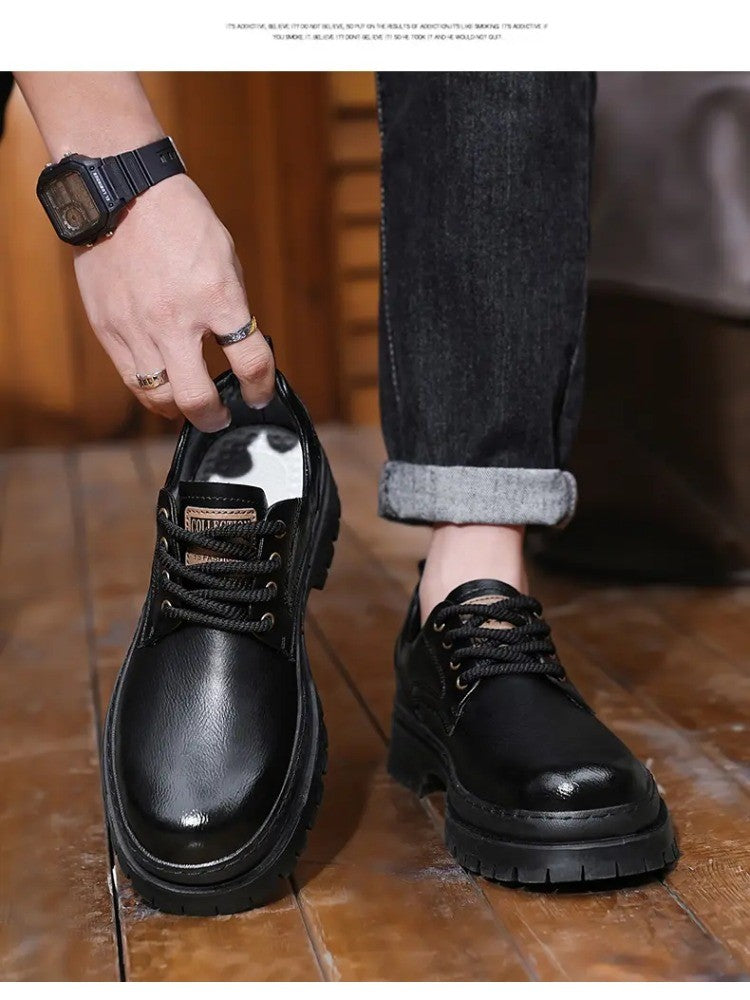 [ENLEN & BENNA] High-quality autumn and winter series men's shoes British fashion low-top men's leather shoes