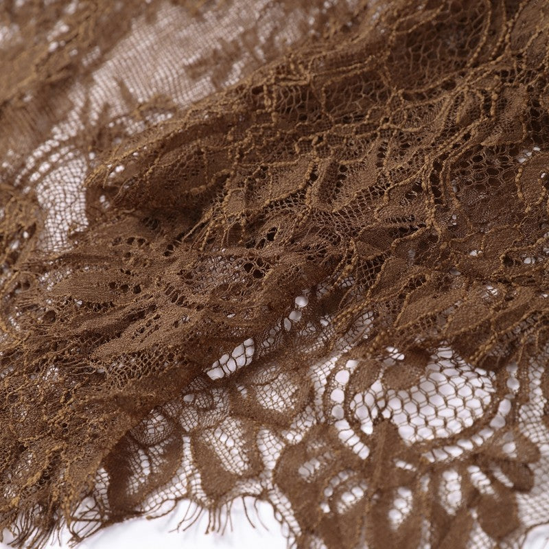 Satin Skirts Women Loose High Waist Patchwork Lace See Through Skirt Female 2025 Chic Solid Sexy Elegant Streetwears