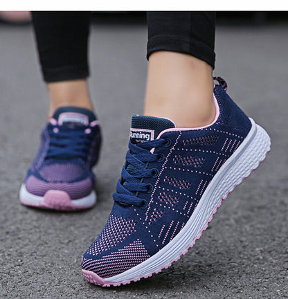 Women Casual Shoes Fashion Breathable Walking Mesh Flat Shoes Woman White Sneakers Women 2024 Tenis Feminino Female Shoes