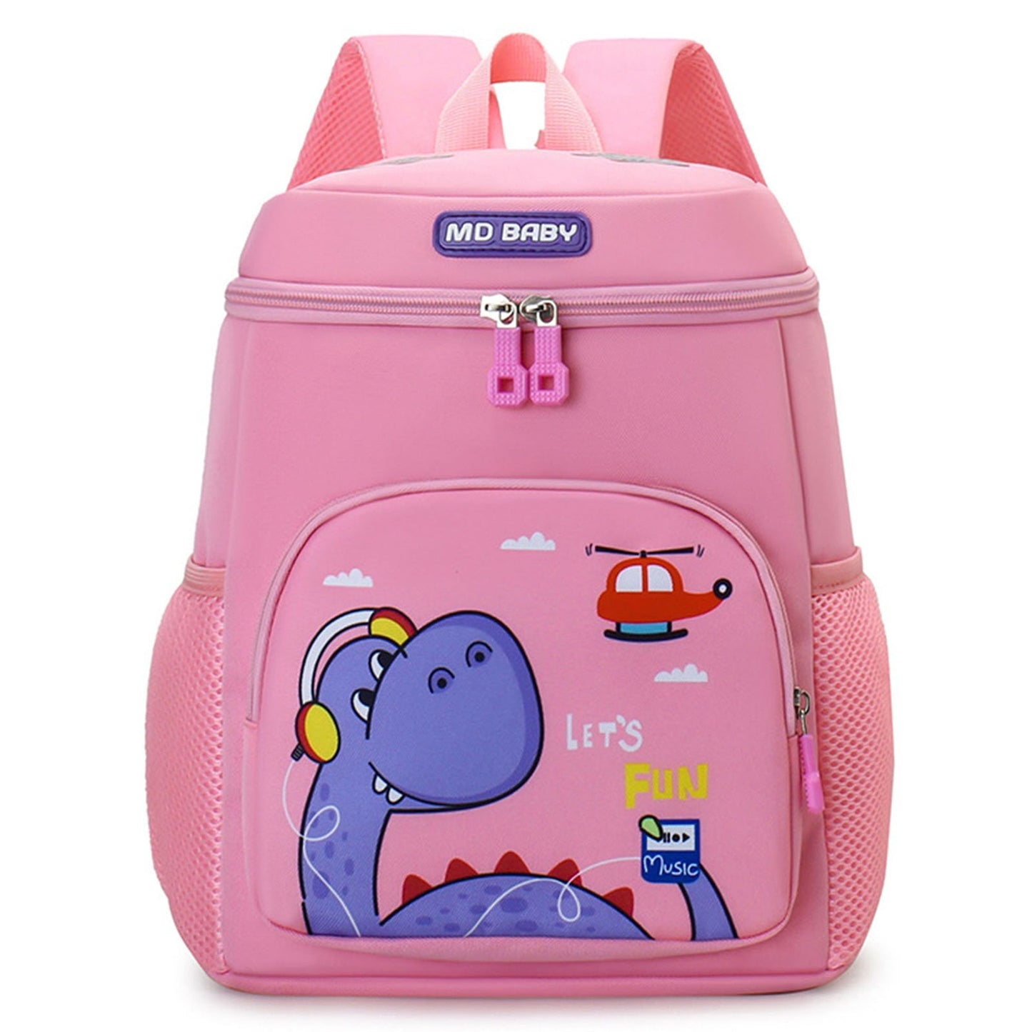 Mochila de Dinossauro Fofa para Crianças Meninos Meninas, Bolsas Escolares de Jardim de Infância para Pré-Escola de Desenho Animado