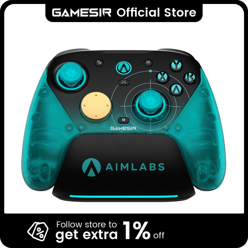 GameSir G7 Pro 8K Aimlabs Edition Hall Effect Switch Controller for Nintendo Switch 2, Wireless Gamepad with Charging Station
