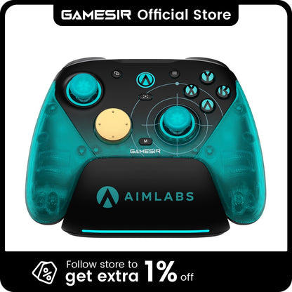 GameSir G7 Pro 8K Aimlabs Edition Hall Effect Switch Controller for Nintendo Switch 2, Wireless Gamepad with Charging Station
