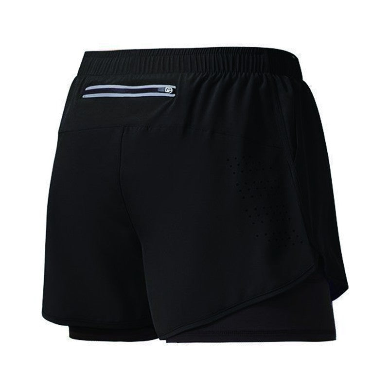 Men's running vest and shorts set with mesh design: breathable, comfortable, quick-drying, a two-piece suit for sports and fitne