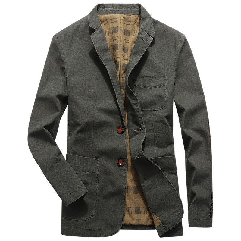 High Quality Men's Blazer Oversized Suit Jackets 5XL Pure Cotton Streetwear Casual Jacket Men Clothing Black Blazers  A2F5618