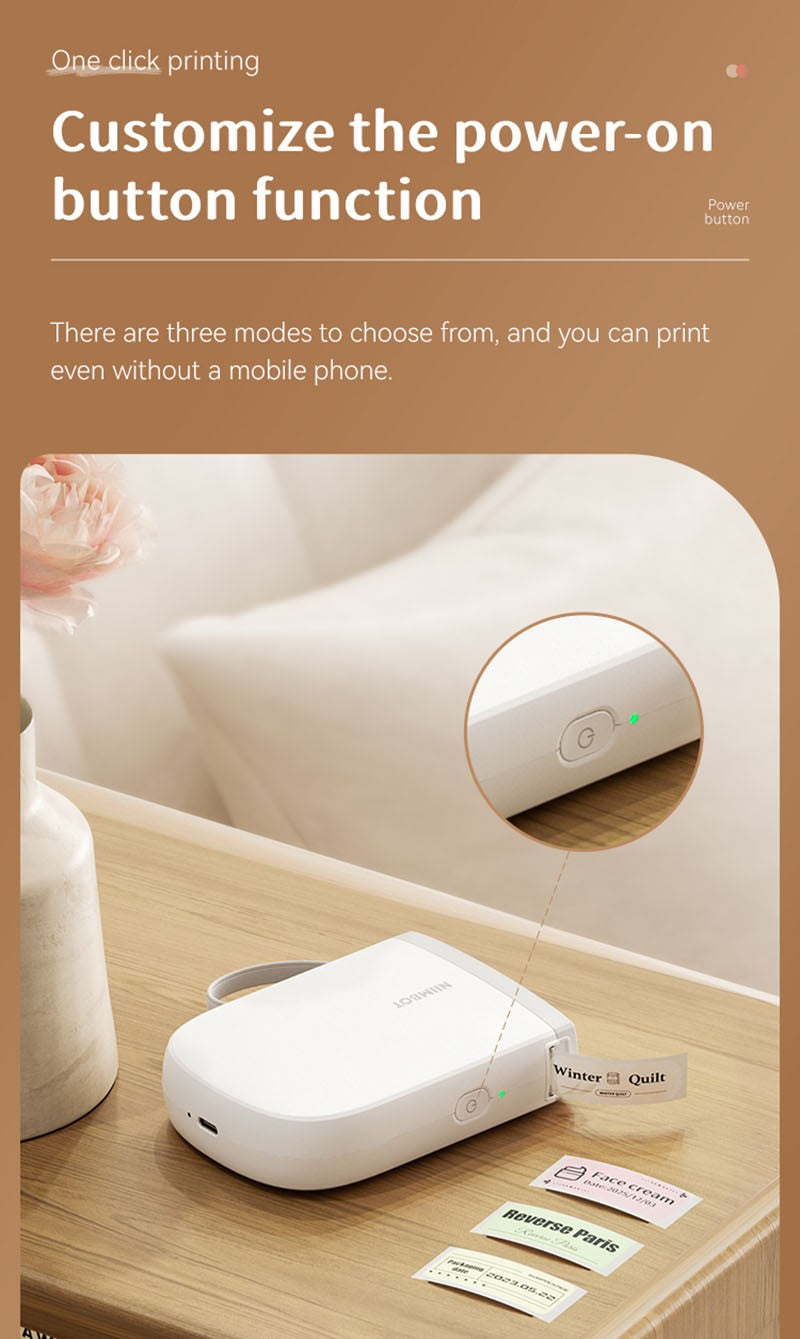 Mini Impressora de Etiquetas Portátil NIIMBOT D11 Nova Versão 300DPI Bluetooth Sem Fio Máquina de Etiquetas Impressora de Adesivos para Cozinha e Crachás