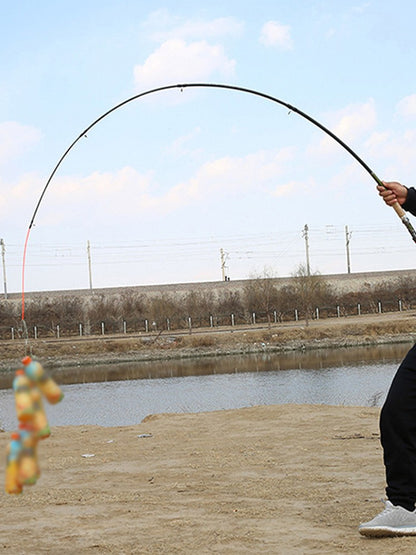 Carbon Fiber Telescopic Fishing Rod M Power Portable Travel Rod Baitcasting Rod for Bass Pike Carp Fishing