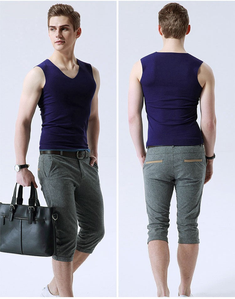 3Pieces/Lot Seamless Sleeveless Undershirt Tank Top Men Fitness Shirts Mens Body