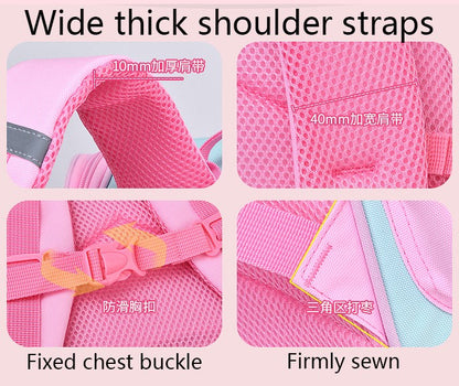 Children Girl Backpack With Large Capacity Waterproof Unicorn Print Teen School Bag for 2-16 Year Olds Cute Kawaii Kid Backpack