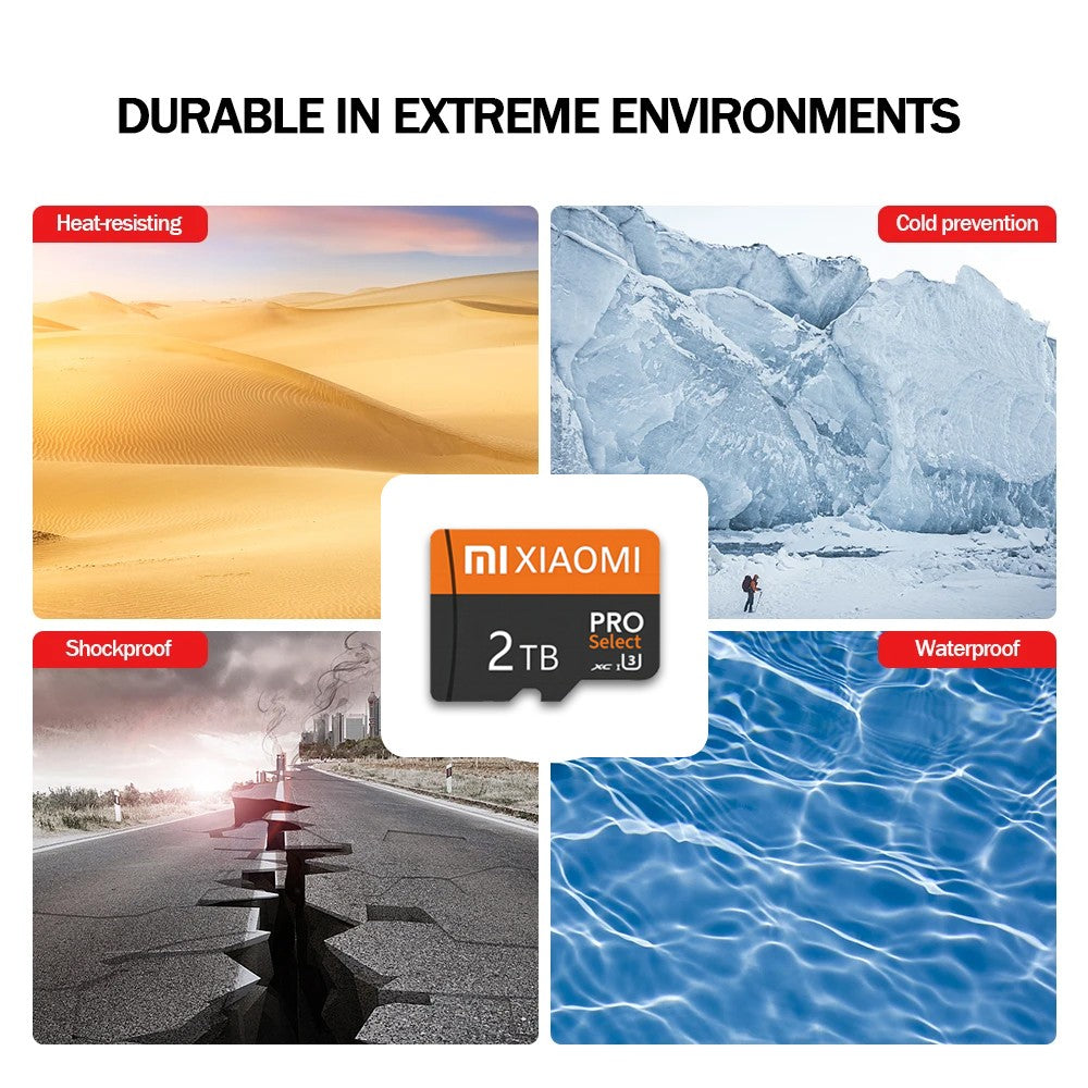 Xiaomi Real Capacity Micro TF Memory Card 2TB SD Card 128GB Memoria SD 512GB 1TB Games Video Card For Car Monitoring Micro Card