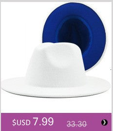 free shipping 2022 new Fashion men fedoras women's fashion jazz hat summer spring black woolen blend cap outdoor casual hat X XL