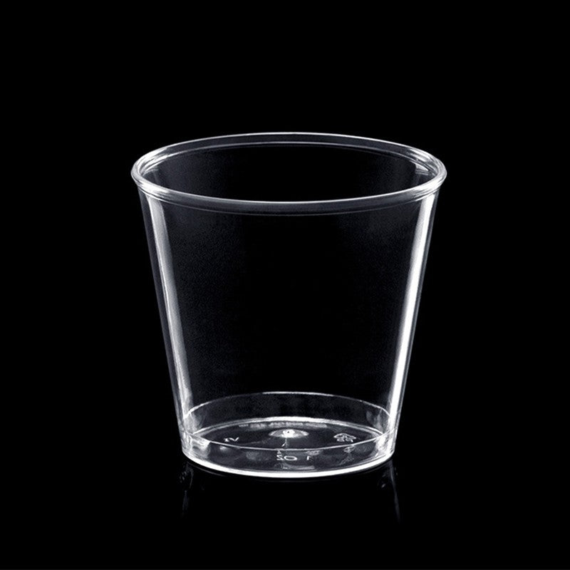 50 Peças Copos de Plástico Descartáveis Mini Transparentes Laváveis Reutilizáveis para Festas, Copos de Gelatina, Tumblers, Acessórios de Cozinha para Aniversário