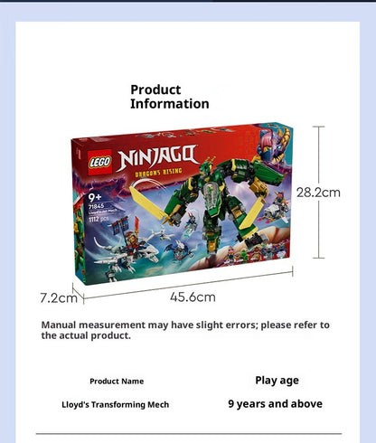 Blocos de Montar LEGO Montam Ninja Fantasma 71845 Lloyd's Transformed Mech Brinquedo Infantil Presente de Natal