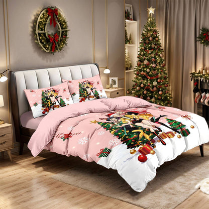 Kpop Demon Hunters Huntrix Bedding Set - Single to King Size, Anime Print Duvet Cover Sets for Adult Bedrooms