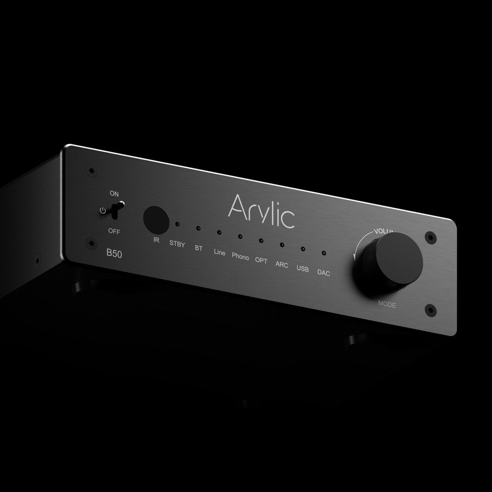 Arylic B50 Bluetooth 5.2 Transmitter Receiver AptX HD Audio Adapter Wireless Audio Amplifier for TV Home Headphones Stereo