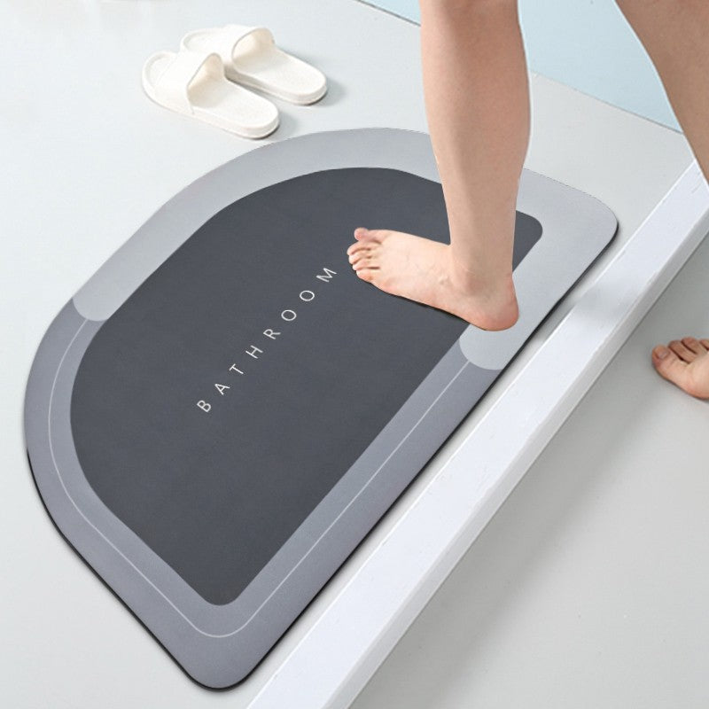 Quick Dry Bath Mats Super Absorbent Rug Bathroom Non Slip Bath Rug Toilet Carpet Front Entrance Door Mat Tapetes De Baño