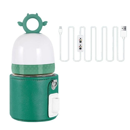 J15U 3Pcs/set Bottle Insulation Cover for Baby Newborns USB Heating Constant Temperature Sleeve Portable Milk Warmer Bag