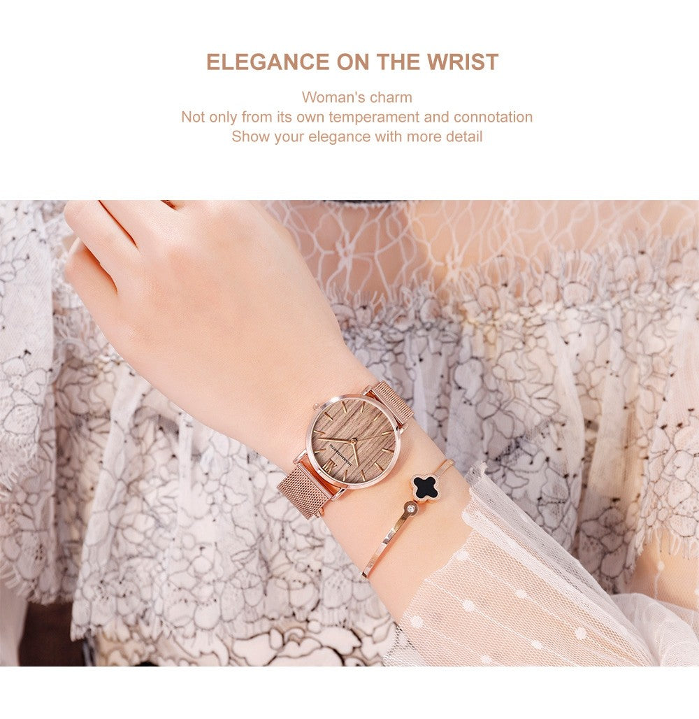 HANNAH MARTIN Brand Quality Stainless Steel Japan Quartz Movement Waterproof Women 36mm Full Rose Gold Ladies Dropshipping Watch