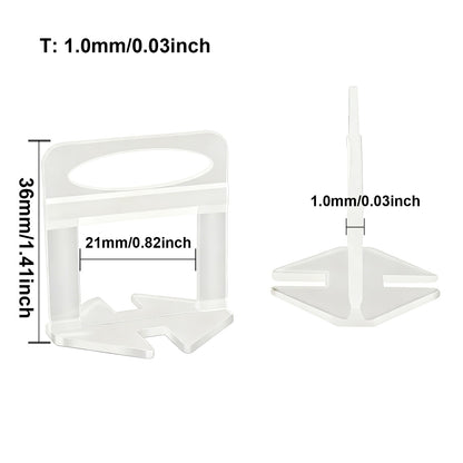 Kit Alicate Cunhas e Clips Niveladores de Revestimento de Chão e Parede para Ferramentas de Construção de 50-200 peças