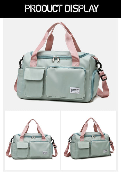 Womne's Travel Bags Handbags Gym Shoulder Bags Oxford Fitness Camping Trekking Bags Hiking Waterproof Outdoor Crossbody Bag