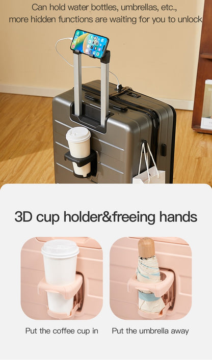 20/24 inch Luggage With Universal Wheels Combination Lock Suitcase Large Capacity Travel Bag