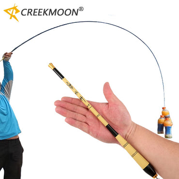 Vara de Pesca de Mão Telescópica de Fibra de Carbono Ultraleve Forte Haste Rígida 2,1/3,6/4,5/5,4m/6,3M Longa para Alimentador de Córrego Super Leve