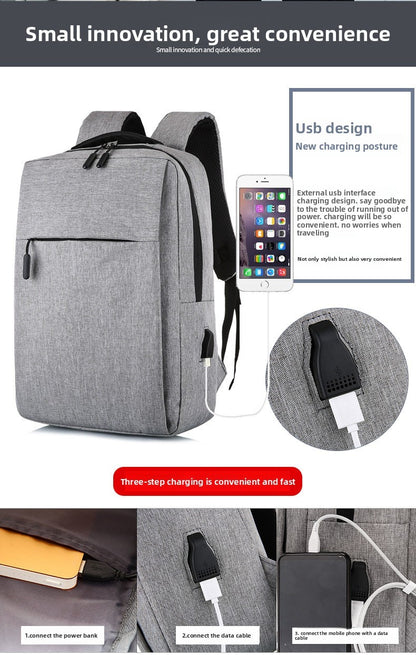 2025 New USB Charging Backpack, Waterproof Anti-Theft Laptop Bag College School Backpack, Business Travel Backpack for Men Women