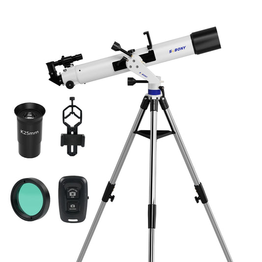 Telescópio Refrator de Astronomia Svbony SV520 90mm para Adultos e Iniciantes Profissionais Observação da Lua Fotografia