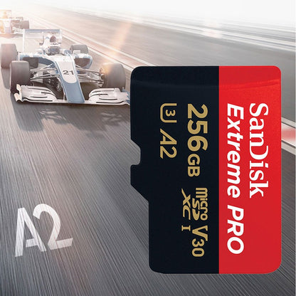 SanDisk Extreme PRO Memory Card 512GB Micro SD Card SDXC UHS-I 128GB 256GB 64GB U3 C10 V30 A2 4K TF Flash Card Adapter for DJI
