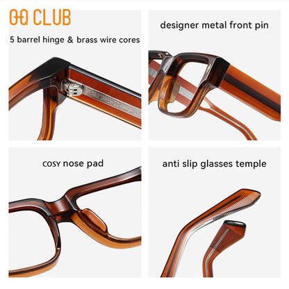 O-Q CLUB Blue Light Blocking Glasses for Sight for Men Sunglasses Women Lunette Pour Femme Original Optical Lenses With Recipe