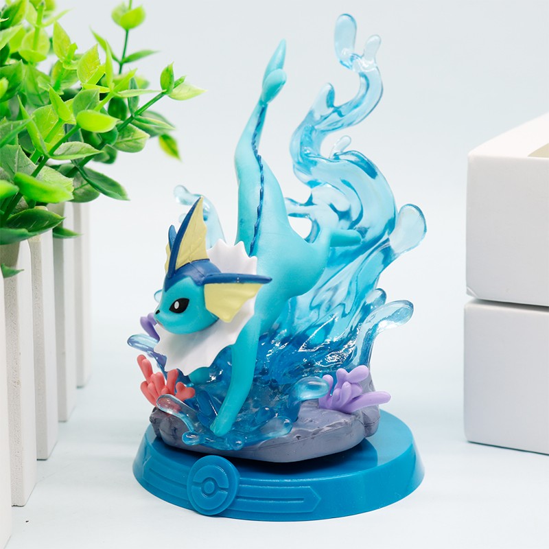 HOT 9 Estilos Pokémon Eeveelution Espeon Sylveon Glaceon Leafeon Vaporeon Umbreon Flareon Pokémon Modelo Figura de Anime Ornamentos Brinquedo