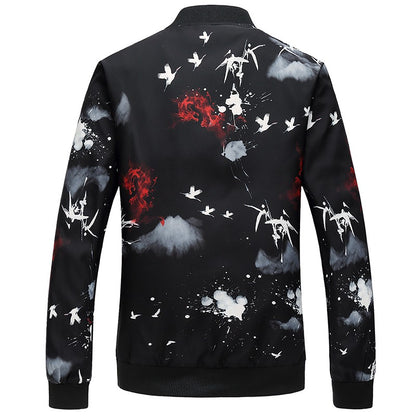 Spring, Autumn and Seasonal Boys' Floral Jacket, Large Size Urban Casual Coat Multi-color Available