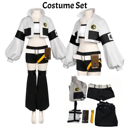 GACHIAKUTA Riyo Cosplay Costume Anime Reaper Full Set with Vest Shorts Waist Bag Halloween Christmas Plus Size Suit