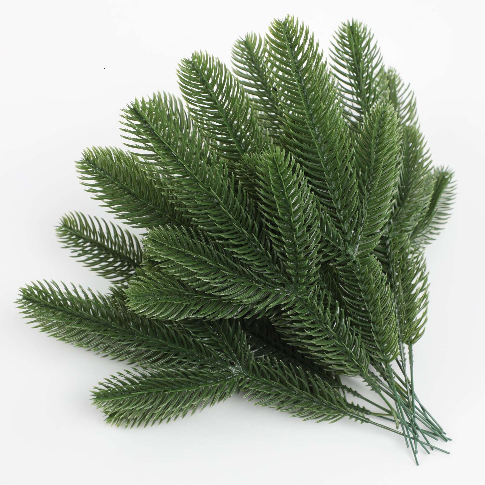 10Pcs Christmas Decoration Artificial Pine Branches Holly Berries Red Berry Branches for Christmas Tree Wreath Gifts Decoration