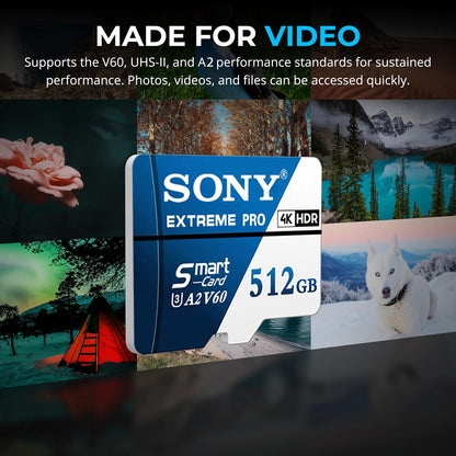 SONY Extreme Pro SD Memory Card 1TB High Speed Micro SD Card 128GB 256GB 512GB 64GB C10 TF Flash Card For Phone Drone Camera