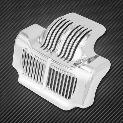 Capa de resfriador de óleo de estoque de ABS para motocicleta preto/cromado para Harley Touring Street Electra Glide Road King FLHX FLTR FLHT 2011-2016