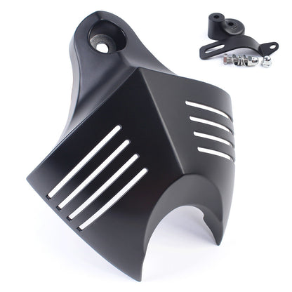 Mptprcycle Capa de buzina dupla preta Cowbell para Harley Big Twins V-Rods 1992-2020