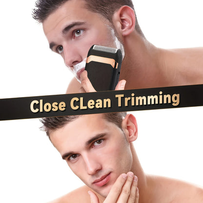 Beard Shaver Electric Sideburns Trimmer For Man With Nail Clipper Cutter Rechargeable Lithium Battery