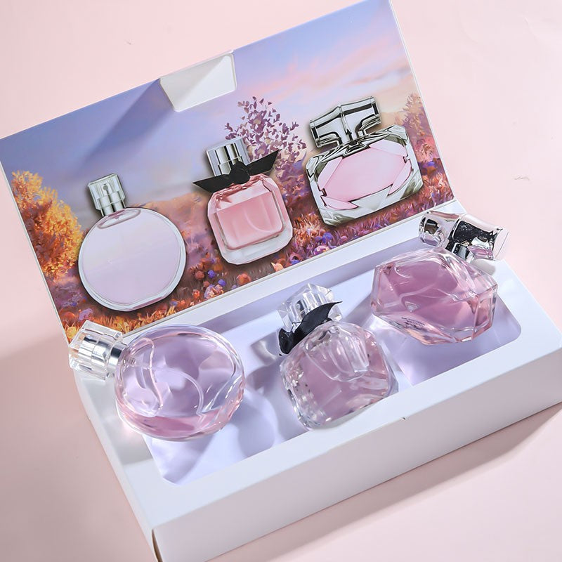 Christmas gifts Lasting Fragrance Fresh,Women's Perfume Gift Box, Unisex, Portable Travel Package, Front, Middle And Back Tones,