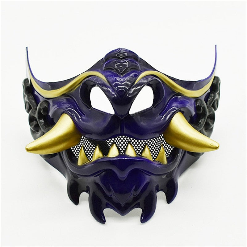 Role Playing Halloween Japanese Samurai Ghost Devil Mask Halloween Devil Warrior Thick Horror Mask