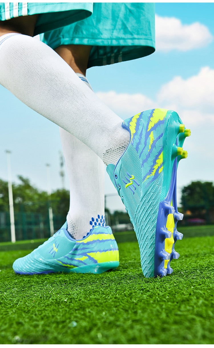 Unisex Youth Soccer Cleats Lightweight FG Football Shoes for Match Training Enhanced Grip Durable Comfortable