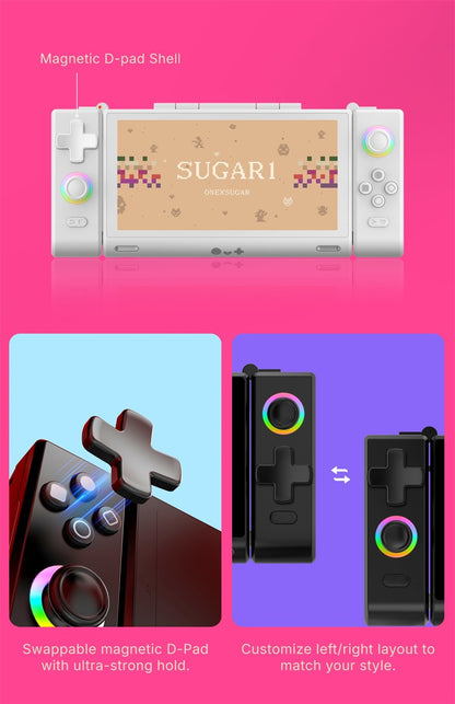 OneXugar SUGAR 1 Foldable Dual OLED Handheld Game Console Android 14 Snapdragon G3 Gen3 16GB 512GB Portable Gaming Handheld
