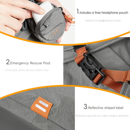 LEFF Women Backpack 15.6 Inch Large Capacity Laptop Backpacks Waterproof Outdoor Commuting Backpack Lightweight Travel Backpacks