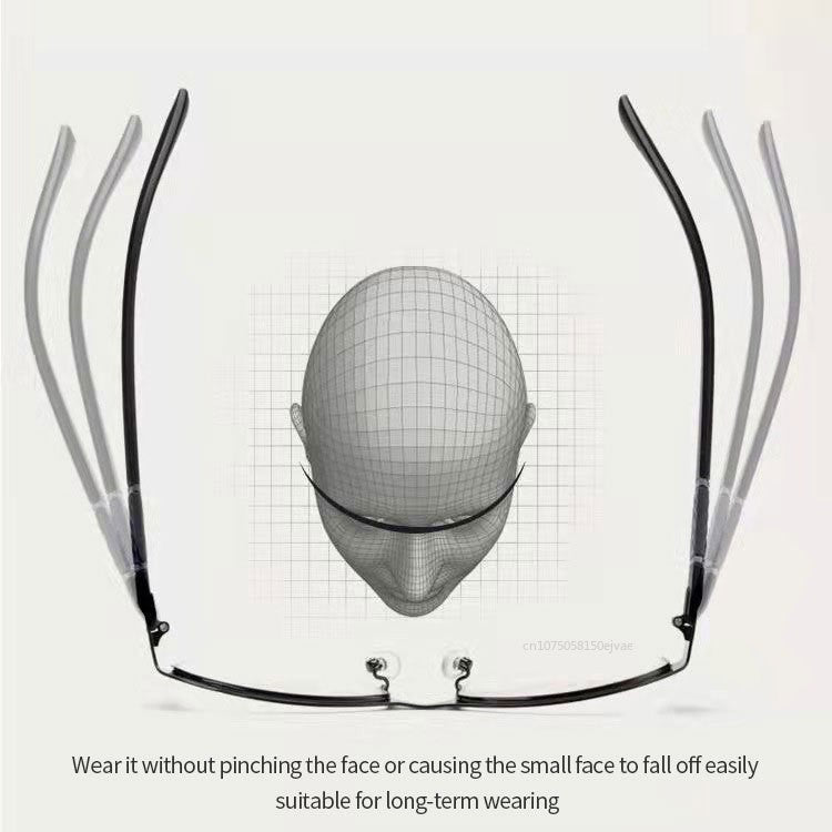 Óculos de Leitura Masculino de Metal Anti Luz Azul para Negócios Hipermetropia Óculos de Leitura Dioptria 0 +1.0 +1.5 +2.0 +2.5 +3.0 +3.5 +4.0