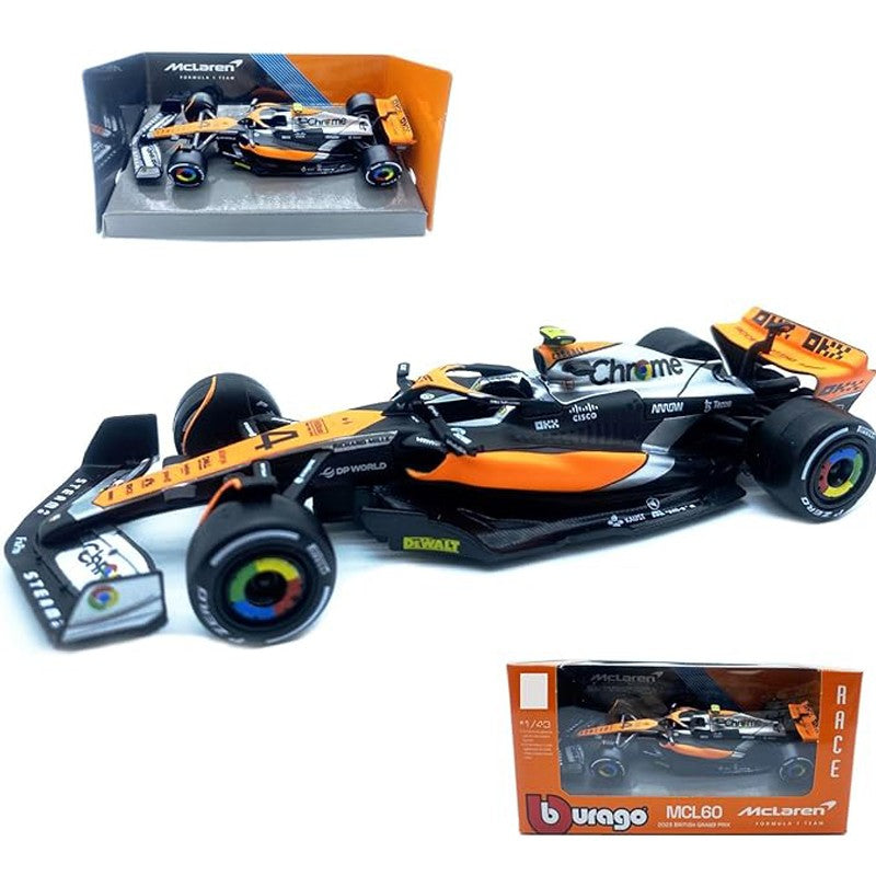 Rb21 Red Bull F1 Japonês Bburago 1:43 Mclaren Mcl39 Miniatura de Liga Diecast Modelo #4 #81 Campeão Mcl38 Miami Gp Mônaco Carro de Brinquedo