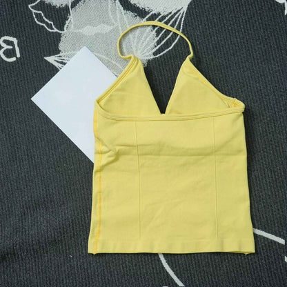 Women's Sports Gym 2-piece Set Vest High Waist Seamless Shorts Gym Wear Sportswear Essential for Workout