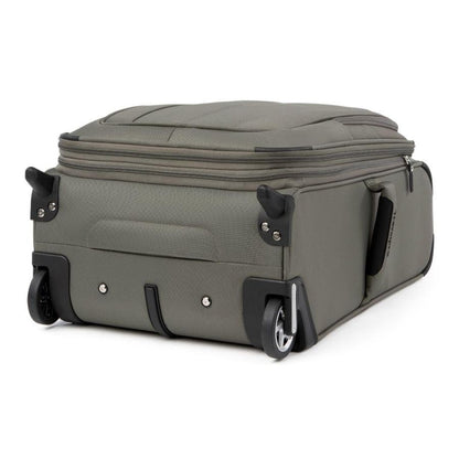 5 Softside Expandable Upright 2 Wheel Carryon Luggage, Lightweight, 22Inch Slate Green
